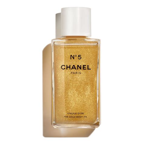 gold body oil chanel|Chanel no 5 body oil.